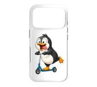 Motif Pingouin sur Scooter Coque pour iPhone 17 Pro