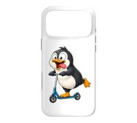 Motif Pingouin sur Scooter Coque pour iPhone 17 Pro Max