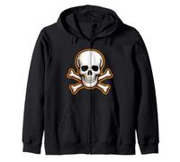 Motif Pirate Effrayant pour Enfants Motif crâne croisé Halloween Sweat à Capuche