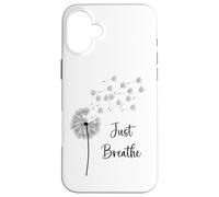 Motif Pissenlit Just Breathe Wildflower Make a Wish Coque pour iPhone 16 Plus