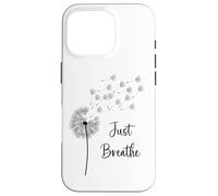 Motif Pissenlit Just Breathe Wildflower Make a Wish Coque pour iPhone 16 Pro