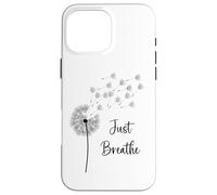Motif Pissenlit Just Breathe Wildflower Make a Wish Coque pour iPhone 16 Pro Max
