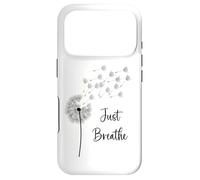 Motif Pissenlit Just Breathe Wildflower Make a Wish Coque pour iPhone 17 Pro