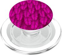 Motif Plumes Rose Vif PopSockets PopGrip pour MagSafe