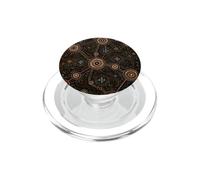 Motif Point d'art aborigène du désert Ocre PopSockets PopGrip pour MagSafe