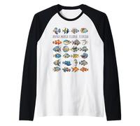 Motif Poisson coloré Anna Maria Island Floride Manche Raglan