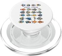 Motif Poisson coloré Venise Floride PopSockets PopGrip pour MagSafe