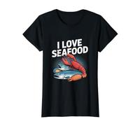 Motif Poisson Homard I Love Seafood T-Shirt Graphique avec Valeur