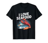 Motif Poisson Homard I Love Seafood T-Shirt Graphique avec Valeur