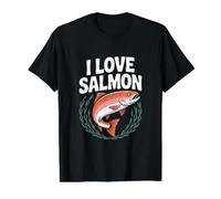 Motif Poisson « I Love Salmon Enthusiast » T-Shirt Graphique avec Valeur