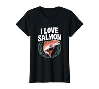 Motif Poisson « I Love Salmon Enthusiast » T-Shirt Graphique avec Valeur