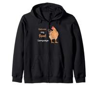 Motif Poulet Amusant Excuse My Fowl Language Sweat à Capuche