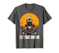 Motif Punk Paresseux méditation avec Inscription en Allemand T-Shirt