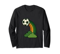 Motif Rainbow Kick Irish Football St Patrick Manche Longue
