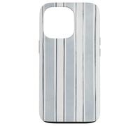 Motif rayé aquarelle bleu et gris Coque pour iPhone 13 Pro