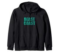 Motif rayé East Coast Beast Coast Sweat à Capuche