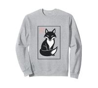 Motif renard d'inspiration japonaise - Renard en bois Sweatshirt