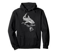 Motif Requin Tribal hawaïen île polynésienne Sweat à Capuche
