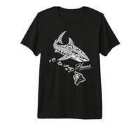 Motif Requin Tribal hawaïen île polynésienne T-Shirt Haut de Gamme