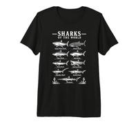 Motif Requins du Monde T-Shirt Haut de Gamme