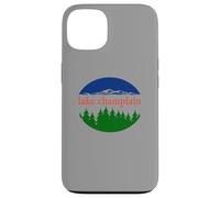 Motif rétro de Vacances Nature du lac Champlain Coque pour iPhone 13