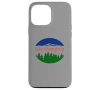 Motif rétro de Vacances Nature du lac Champlain Coque pour iPhone 13 Pro Max