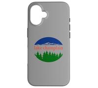 Motif rétro de Vacances Nature du lac Champlain Coque pour iPhone 16