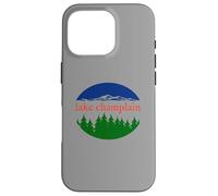 Motif rétro de Vacances Nature du lac Champlain Coque pour iPhone 16 Pro