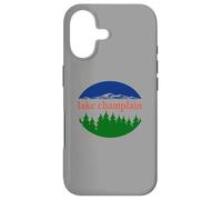 Motif rétro de Vacances Nature du lac Champlain Coque pour iPhone 17