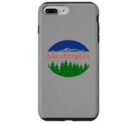 Motif rétro de Vacances Nature du lac Champlain Coque pour iPhone 7 Plus/8 Plus