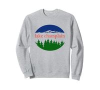 Motif rétro de Vacances Nature du lac Champlain Sweatshirt