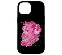 Motif rétro de Valentine Love Lightning Bolt Disco Hearts Y2K Coque pour iPhone 14