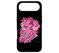 Motif rétro de Valentine Love Lightning Bolt Disco Hearts Y2K Coque pour iPhone Air