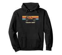 Motif rétro Rock Bouncer Touch Dirt en Forme de Coucher de Soleil Sweat à Capuche