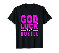 Motif Rose Dieu, Chance et Hustle Rose T-Shirt
