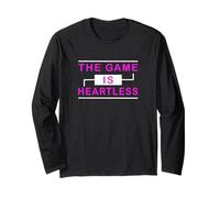 Motif Rose The Game is Heartless Pink Manche Longue