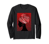 Motif rouge enveloppant Manche Longue