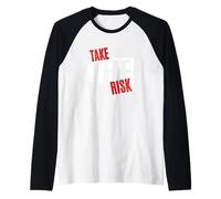 Motif rouge Take The Risk Manche Raglan