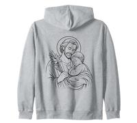 Motif Saint Joseph Catholique Fête des Pères Sweat à Capuche