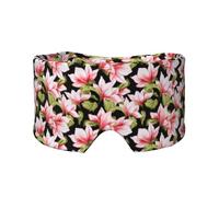 Motif sans couture avec fleur de magnolia,Masque pour les yeux bloquant la lumière Cache-yeux et cache-oreilles pour le sommeil