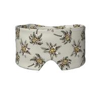 Motif sans couture avec H et edelweiss coloré dessiné,Masque pour les yeux bloquant la lumière Cache-yeux et cache-oreilles pour le sommeil