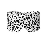 Motif sans couture de chien dalmatien ou peau de vache,Masque pour les yeux bloquant la lumière Cache-yeux et cache-oreilles pour le sommeil