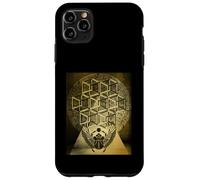 Motif scarabée géométrique sacrée Art Antique égyptienne Coque pour iPhone 11 Pro Max
