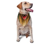 Motif Serpent Cobra Écharpe pour Chien Mode Écharpe Triangulaire Réglable Foulard Triangulaire Chiens pour Quotidien Chat Chiot