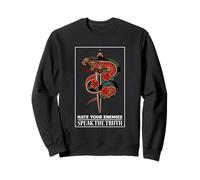 Motif Serpent Hate Your Enemies Speak The Truth Sweatshirt