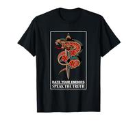Motif Serpent Hate Your Enemies Speak The Truth T-Shirt