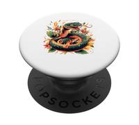 Motif Serpent Tropical et Reptile PopSockets PopGrip Adhésif