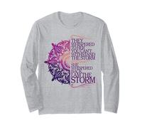 Motif She Whispered Back I Am the Storm Manche Longue