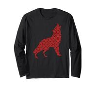 Motif Slave avec Symbole Loup Esprit intrépide Manche Longue