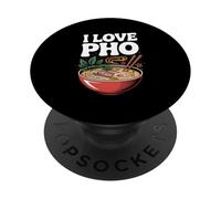 Motif Soupe vietnamienne I Love Pho PopSockets PopGrip Adhésif